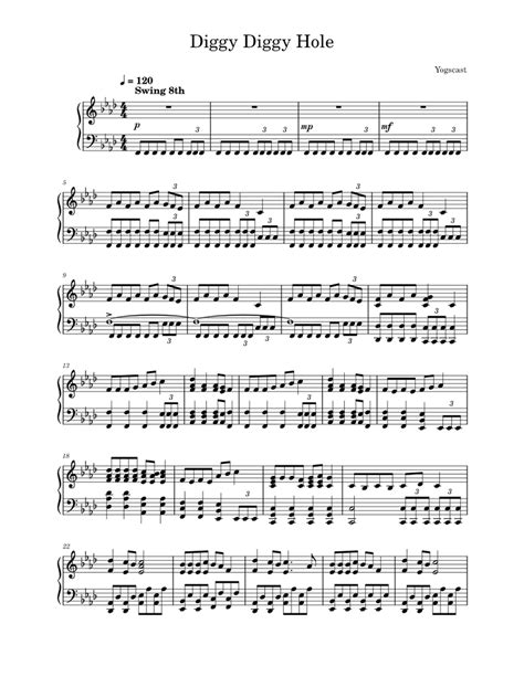 Free Sheet Music I Need To Know Diggy